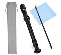 SECFOU Beginner Recorder Flute with English Music Cleaning Rod Cloth and Protective Bag for Students and Music Enthusiasts Random Color