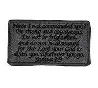 SECFOU Bible Quote Embroidered Armband Patch Cloth Crafts Sewing Accessory for Sweaters DIY Projects