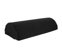 SECFOU Black Semi-Cylindrical Memory Foam Foot Mat Cushion for Foot Rest Pad Anti-Slip Cover, Designed to Reduce Leg Swelling, for Airplanes and Trains