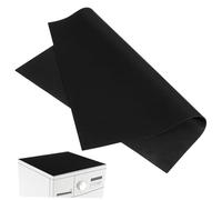 SECFOU Black Washer and Dryer Cover Mat for Laundry Room, Nonslip Diatomaceous Earth Material, Simple Elegant Design, Enhances Organisation and Protects Washer and Dryer Top Surfaces