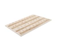 SECFOU Braille Alphabet Tracing Board for Wooden Educational Tool for Blind Learners Montessori Tactile Teaching Resource for All Ages Essential Braille Learning Aid