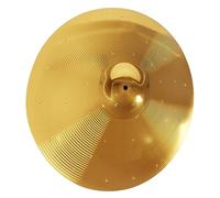 SECFOU Brass Alloy Drum Crash Cymbal for Drum Set Portable Lightweight Percussion Cymbal with Crisp Sound Quality Replacement for Drummers and Musicians