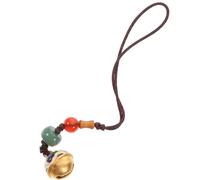 SECFOU Brass Retro Design Phone Hanging Pendant Assorted Colours, Practical Keychain Accessories for DIY Making Or Car Key Decoration, Lovely and Delicate Phone Charm Random Color