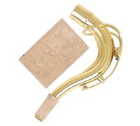 SECFOU Brass Saxophone Bend Neck Replacement for Tenor Saxophone Cork Sheet Sax Neck Tenor Accessories