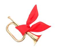 SECFOU Bugle Trumpet for Beginners, Metal Wind Instrument Red Scarf, School Band and Orchestra Performance Horn for Teens and Music Instruments