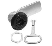 SECFOU Cam Lock and Key Set for Community Waste Bins and Cabinet Doors, Iron Metal Bin Lock with Socket Key for Outdoor Use