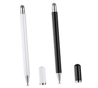 SECFOU Capacitive Stylus Pens Compatible with Cell Phones and Tablets Stainless Steel and Brass Material 2pcs Quiet Writing Function for Touch Screens for Study and Paint