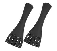 SECFOU Cello Tailpiece Replacement Black Carbon Fiber 2pcs 4/4 to Enhance Sound Quality with Built-in Fine Cellos Accessory for Orchestral Performance