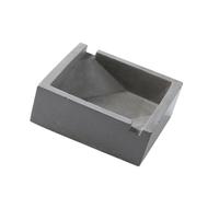 SECFOU Cement Ashtray Creative Ash Container Grey Tabletop Ornament for Home Office Desktop Decoration Smoking Accessory 3.74 x 3.74 x 1.38 in
