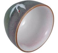 SECFOU Ceramic Tea Cup Small Handleless Porcelain Matcha Cup Traditional Chinese Gong Fu Tea Mug for Home and Office