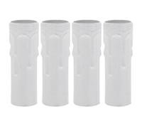 SECFOU Chandelier Cover Candle Secure Base Crystal Ch and elier Candle Casing for Sleeve 4pcs E14 Sleeves with Iron Lamp Socket Lighting Fixtures