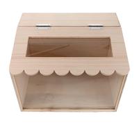 SECFOU Chicken Brooder Box for Chicks with Brooding Heater Plate 40X30X30Cm with Wood and Acrylic for Small Animal Hatching in Easy Maintenance Use
