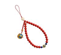 SECFOU Chinese Style Detachable Phone Hanging Strap with Lucky Red Pendant Multi-function Wrist Lanyard for Mobile Phones Keys Bags Lightweight and Easy to Install