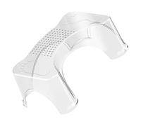 SECFOU Clear Non-Slip Potty Stool for Toilet with Elevated Design Pet Foot Stool for Adults and Bathroom Step for Squatting Potty Training and Comfortable Use in Home Public Restrooms