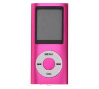 SECFOU Compact Pink Mp4 Player with 1.8 Inch Screen, Lightweight Aluminium Alloy Digital Music Player and E-book Reader, for Portable Entertainment and On-the-go Use