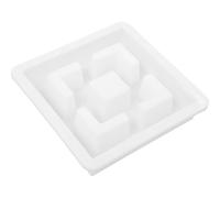 SECFOU Concrete Brick Mold for Lattice Window Stones, White Plastic, DIY Mold, for Decorating Backyard Landscaping and Balcony, for First-time DIY Users