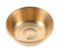 SECFOU Copper Offering Water Bowl Multi-Function Metal Cup for Buddhist Worship Temple Rituals Home and Outdoor Use