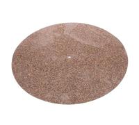 SECFOU Cork Record Mat for Turntable, Vinyl Protective Pad, No-groove Slipmat, Increases Adhesion and Reduces Bumps for Home Use