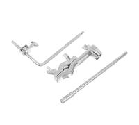 SECFOU Cowbell Mount Clamp with L-Rod and Lock - Percussion Expansion Bracket for Drum Set - Universal Cowbell Holder Accessory for Jazz Drum and Cymbal Stand