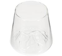 SECFOU Creative Large Mount Fuji Glass Cup - High Borosilicate Drinking Mug for Coffee, Milk, Orange Juice - Decorative Japanese Style Beverage Cup for Office and Breakfast