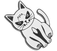 SECFOU Cute Cartoon Cat Brooch Pin Zinc Alloy Decorative Lapel Pin White Small and Delicate Accessory Showcasing Individuality and Taste for Hats Clothing