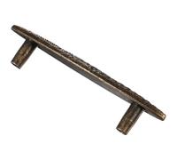 SECFOU Door Pull Handle Featuring with Zinc Alloy 75mm Hole Distance and Antique Cabinet Handles Vintage Stripe Pattern Easy Installation, for Closet, Kitchen, and Furniture Use