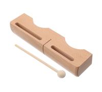 SECFOU Double Bass Bang Hardwood Musical Block Percussion Instrument Rhythm Block Mallet for Creating Loud Tone in Music Class