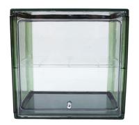 SECFOU Double-layer Bread Storage Box Green Countertop Bread Holder Organizer with Lid for Cake and Bakery Food Storage