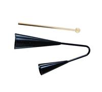 SECFOU Double Speaker Agogo Bell Two Tone and Girls Instrument Samba Percussion Instrument for Boys and Girls Educational Toys Wooden Stick for Boy Girl and