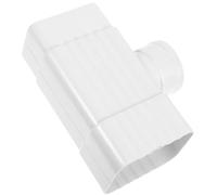 SECFOU Downspout Rainwater Divider PVC Rain Diverter Kit White for Gutter Downspout Extensions and Property Protection