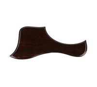 SECFOU Duck-shaped Wood Grain Guitar Pickguard Plastic Scratch Plate Acoustic Guitar Protective Sticker Self-adhesive Impact Protection Board