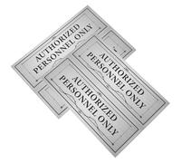 SECFOU Employees Only Sign Stickers 4pcs Self Adhesive Pvc Waterproof Staff Only Door Decals for Office and Public Spaces, Employee Passage Wall Sticker for Store and Restaurant