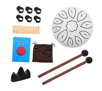 SECFOU Ethereal Drum for Boys and Girls Steel Tongue Drum Toy Notes White for Musical Literacy Concentration