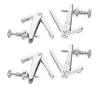 SECFOU Fine Tuners Silver Colour Violin and Cello Alloy String Adjusters 4pcs Easy Replacement Musical Instrument Accessories for Precise Sound Quality Improvement