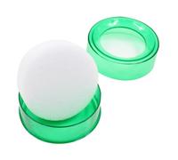 SECFOU Finger Wetting Device with Green Sponge Pad for Money Counting Office Finger Moistener for Cash Handling Desktop Tip Wet Sponge for Financial Use