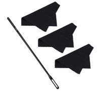 SECFOU Flute and Clarinet Cleaning Rod with Three Soft Cloths, Sturdy Kit for Musical Instrument Care, Suitable for Students and Professionals