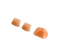 SECFOU Flute Key Bumper Cork Replacement Parts Made of Lightweight Silicone 3pcs Good Flexibility Brown Flute Accessory for Repair and Maintenance