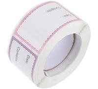 SECFOU Food Date Labels for Containers - Removable Freezer Storage Stickers, White Non-Adhesive Paper Roll with 250 Labels for Kitchen, Pantry, and Refrigerator Organization