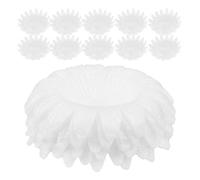 SECFOU Fruit Protection Net Sleeves 50Pcs White Epe Thickened Liners with Fruit Storage Cushion for Transport Package and Fridge Storage Suitable for Apples and Oranges