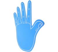 SECFOU Giant Blue Foam Hand with Five Fingers for Cheerleading and Celebration, Eva Material, Portable and Creative Design Sports Fan Foam Finger for Football and Team Spirit Events