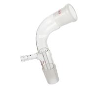 SECFOU Glass Distillation Connecting Tube Lightweight with Easy to Use Design for Chemistry Class and Laboratory Use for Distillation Processes