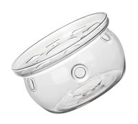 SECFOU Glass Teapot Warmer with Sturdy High Borosilicate Glass Material and Creative Design, Safe to Use Tea Heating Base for Loose Tea Brewing at Home