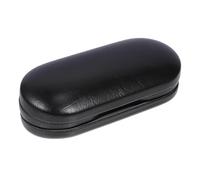 SECFOU Glasses Lens for and Light Two-in-one Travel Leather Eyeglasses Storage Case with Mirror, Small Protective Sunglasses Container Business Trips
