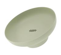 SECFOU Green High Base Fruit Basket with Drainage - Multifunctional Fruit Bowl for Kitchen Counter, Dessert Storage Stand and Wedding Snack Holder