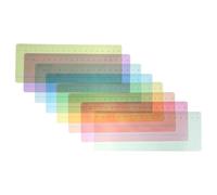 SECFOU Guided Reading Bookmarks with Overlays and Highlighting Strips, 8 Fluorescent Pieces, for Teen and Adult Readers