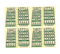 SECFOU Guitar Fretboard Stickers Pvc Material 10pcs Easy to Install and Remove Helps Master the Fretboard for Practice for Electric and Acoustic Guitars
