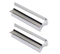 SECFOU Guitar Slides for Clearer and Brighter Sound and Efficient Sustain 2pcs Stainless Steel with Hard-chrome Plated Finger Slide and Professional Guitarists