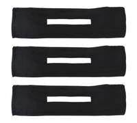 SECFOU Hair Bun Maker 3pcs Iron Wire Black Headbands for Creating Sock Bun and Waves