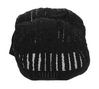 SECFOU Hair Net for Wig Crochet Wig Cap Adjustable Cornrow Cap Black Chemical Fibre Mesh Ventilated High Elasticity for Cosplay Daily Use Performers Makeup Artists