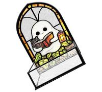 SECFOU Halloween Candy Container Acrylic Organizer with 3D Skull Pattern Candy Holder for Holiday Party Snack Serving Tray Suitable for Countertops and Gothic Home Décor